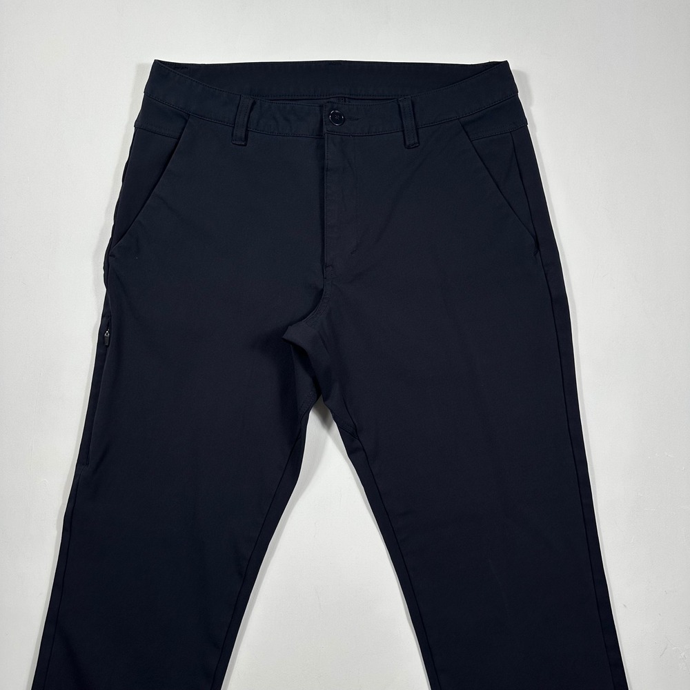 BYLT Everyday Pant 2.0 Mens 34x29 Slim Fit Stretch Performance Trousers Black